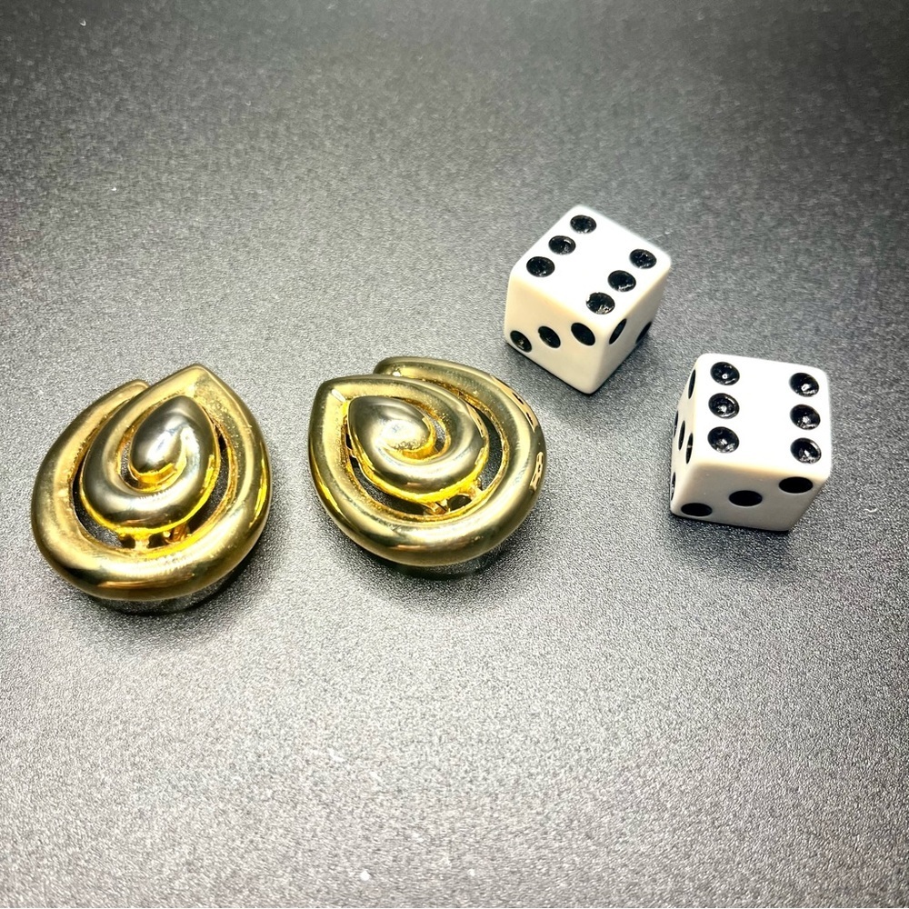 Vintage 80s/90s Statement Earring Bundle – Gold & Mixed Metal - Picture 5 of 13